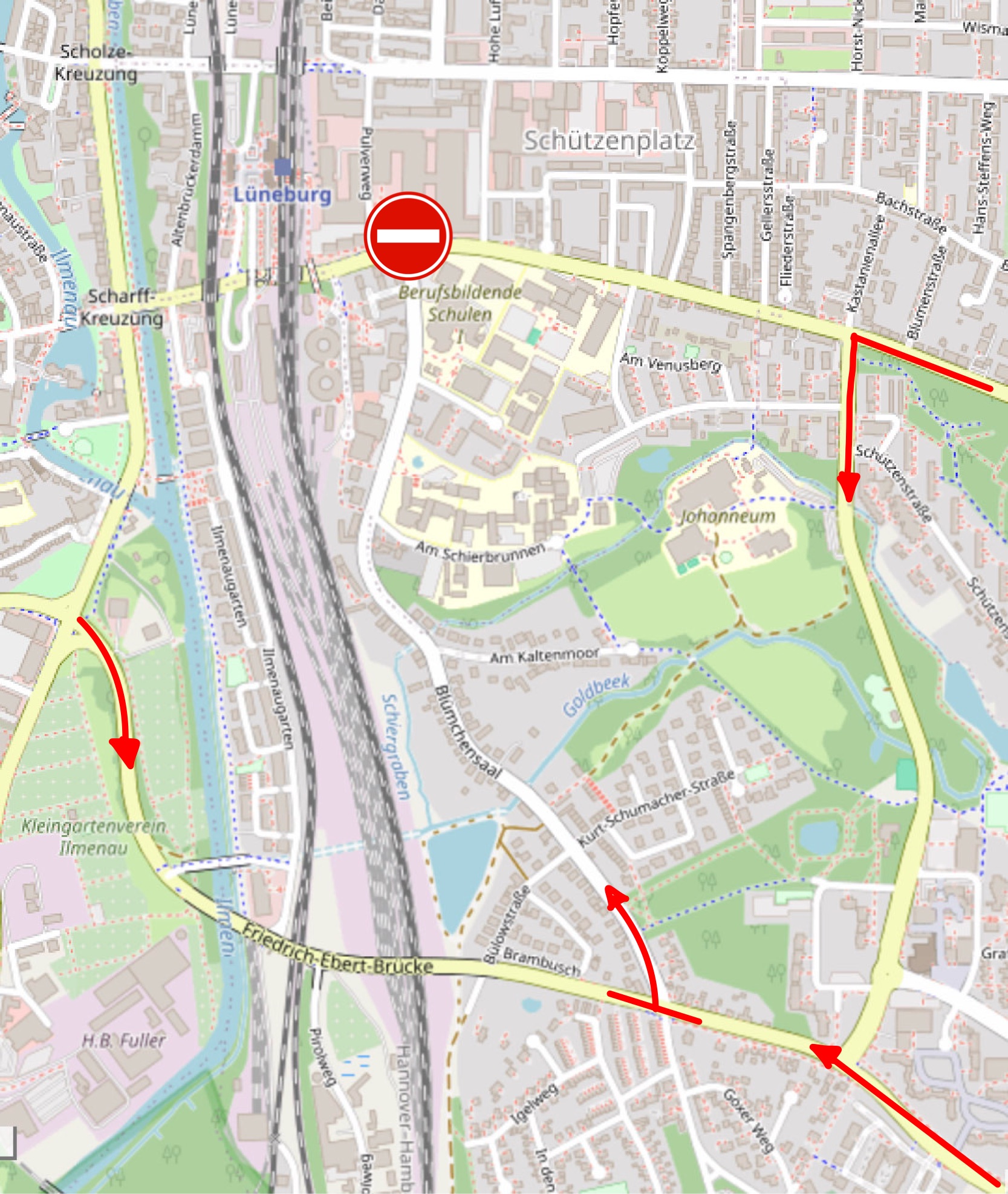 umleitung 08.08.2025